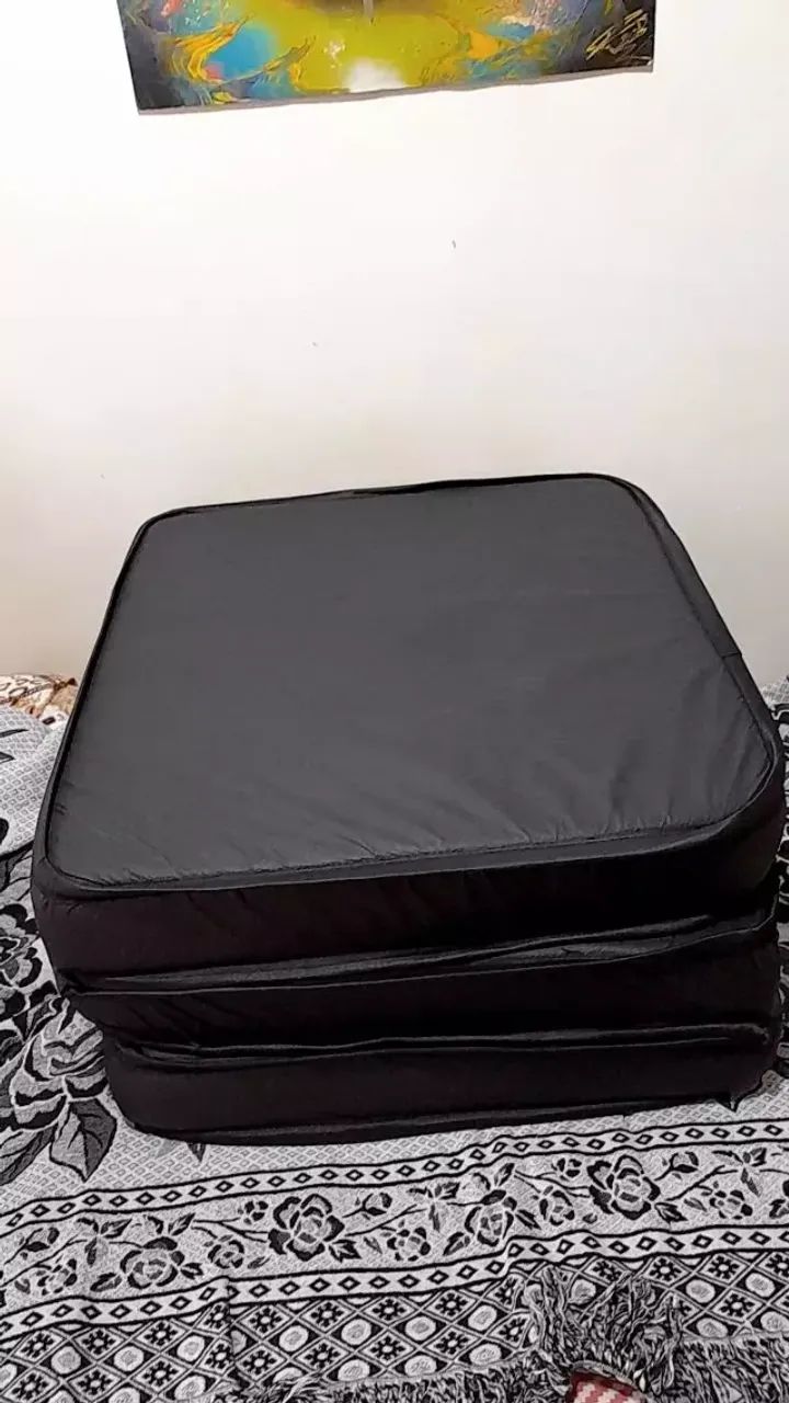 Puff Colchonete Dobrável / Sofá 3 em 1 Solteiro - Foto 2