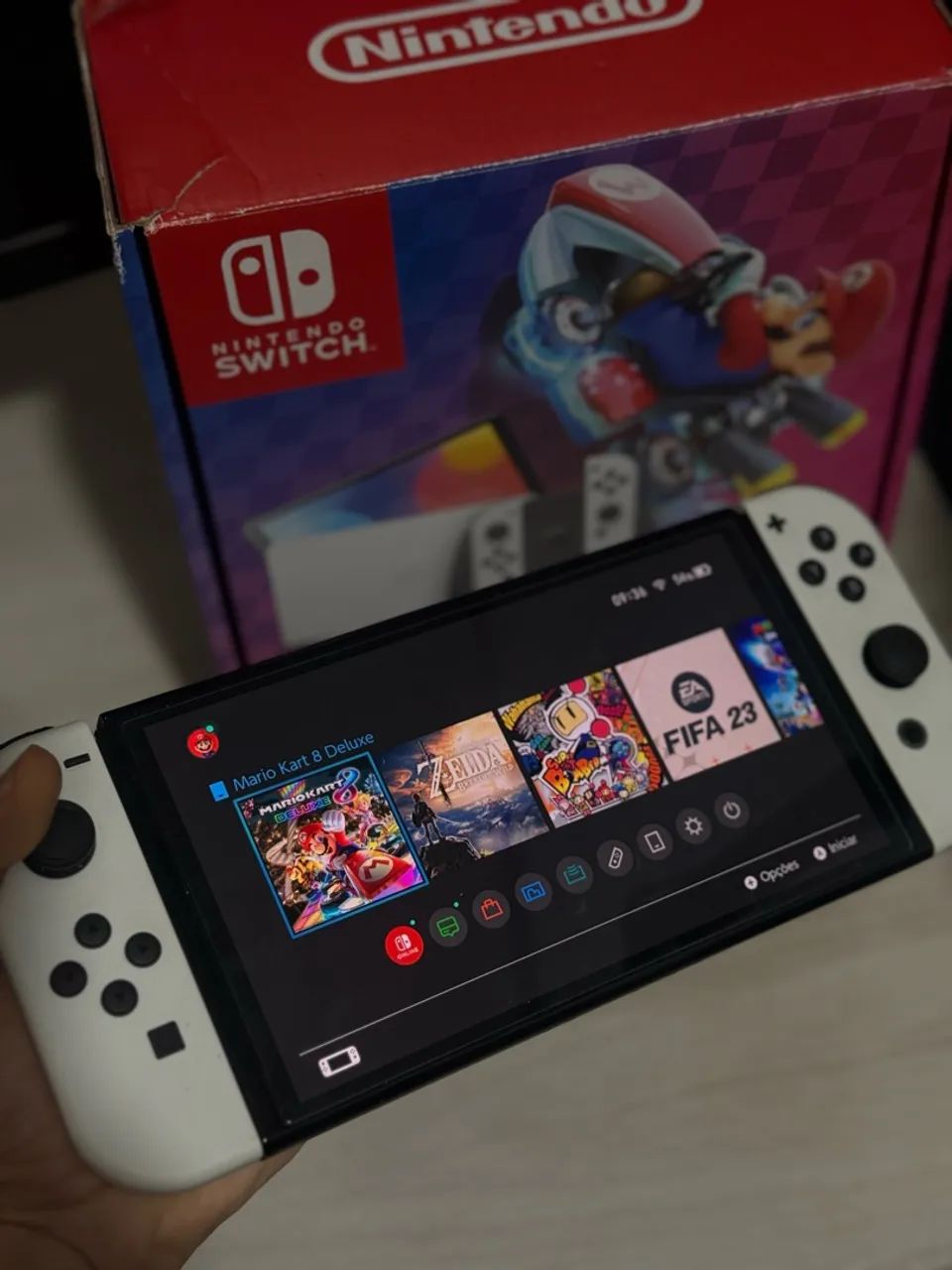 Nintendo Switch OLED - Branco - Foto 2