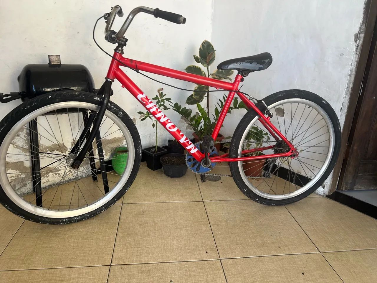 Bicicleta Aro 26 Single Speed Vermelha - Foto 4