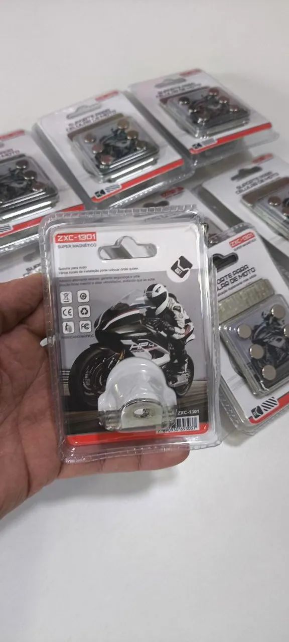 Suporte Magnético para Celular Moto com 6 Ímãs Extra Forte e Super Resistente - Foto 3