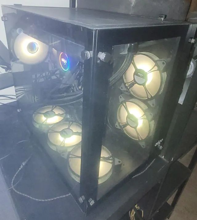 Gabinete Aigo Darkflash C285 com 5 fans - Foto 5