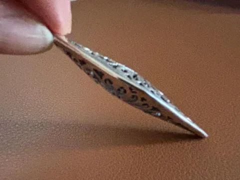 Brinco de PRATA LEGÍTIMA arabesco - Foto 4