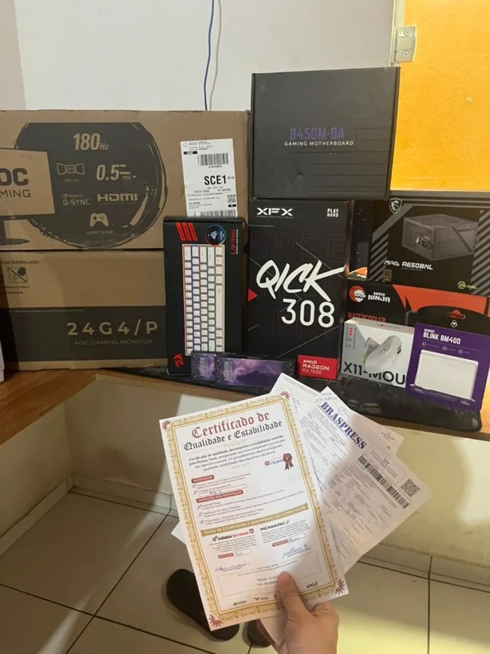 PC GAMER COMPLETO, 10 MESES DE USO COM CAIXA E NOTA DE TUDO - Foto 4
