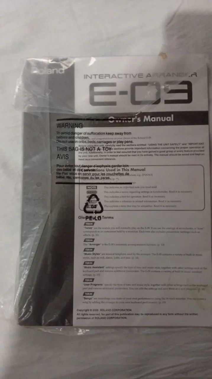 Teclado Roland E-09 Interactive Arranger + Manual Original - Foto 5
