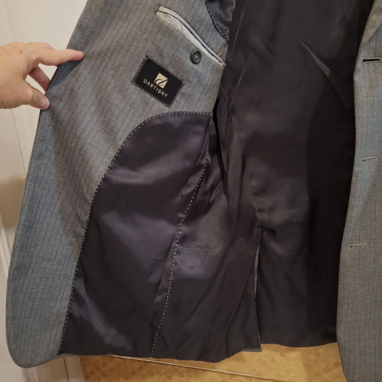 blazer terno dartigny tam.52 na cor cinza. perfeito! - Foto 4