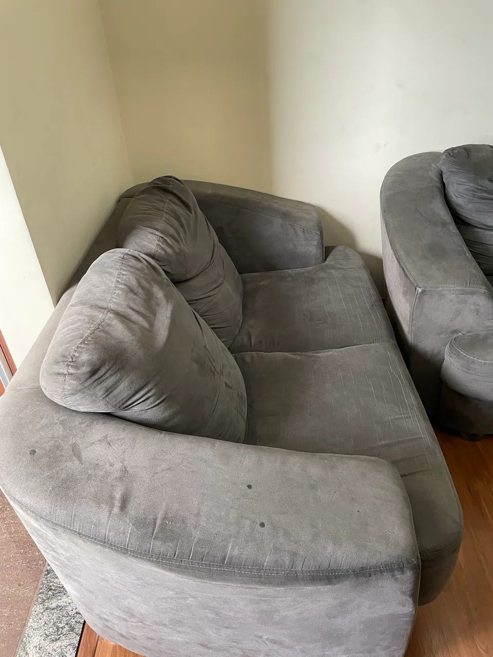 Sofás Cinza - usado em boas condições  - Foto 3