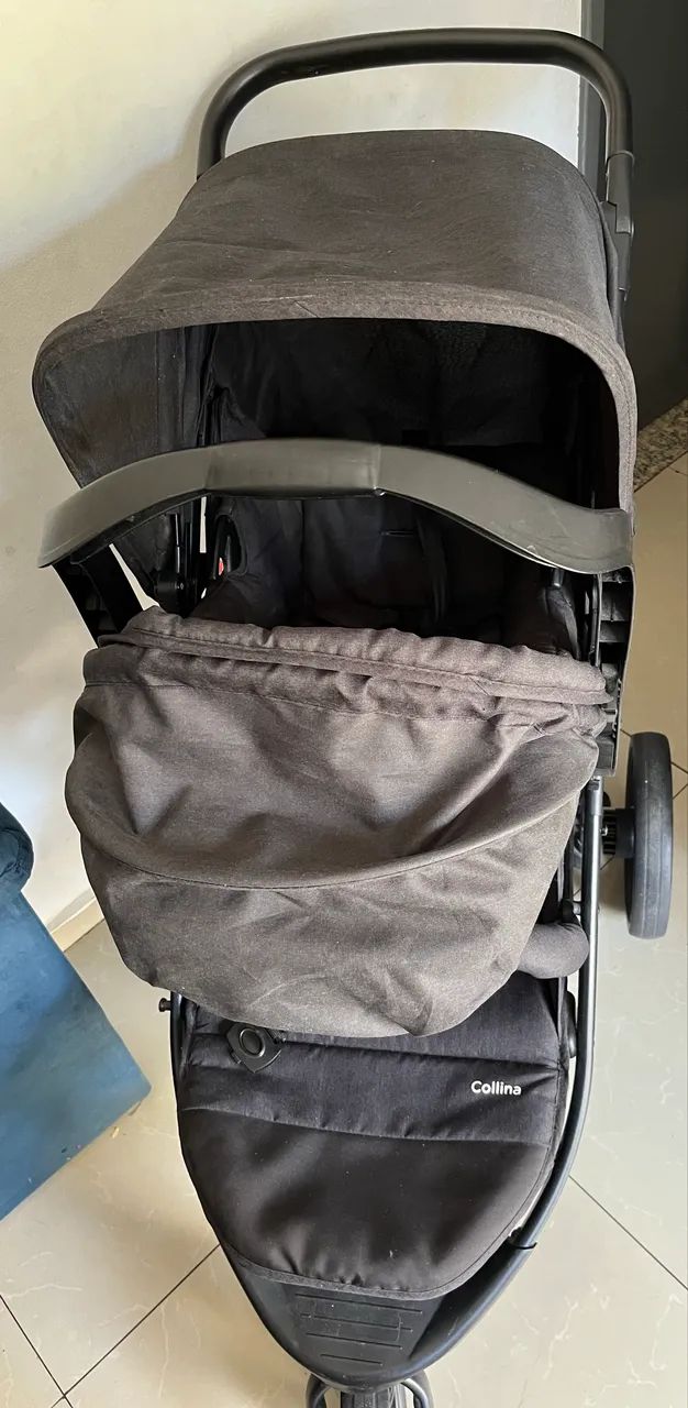 Carrinho de bebê com bebê conforto  - Foto 5
