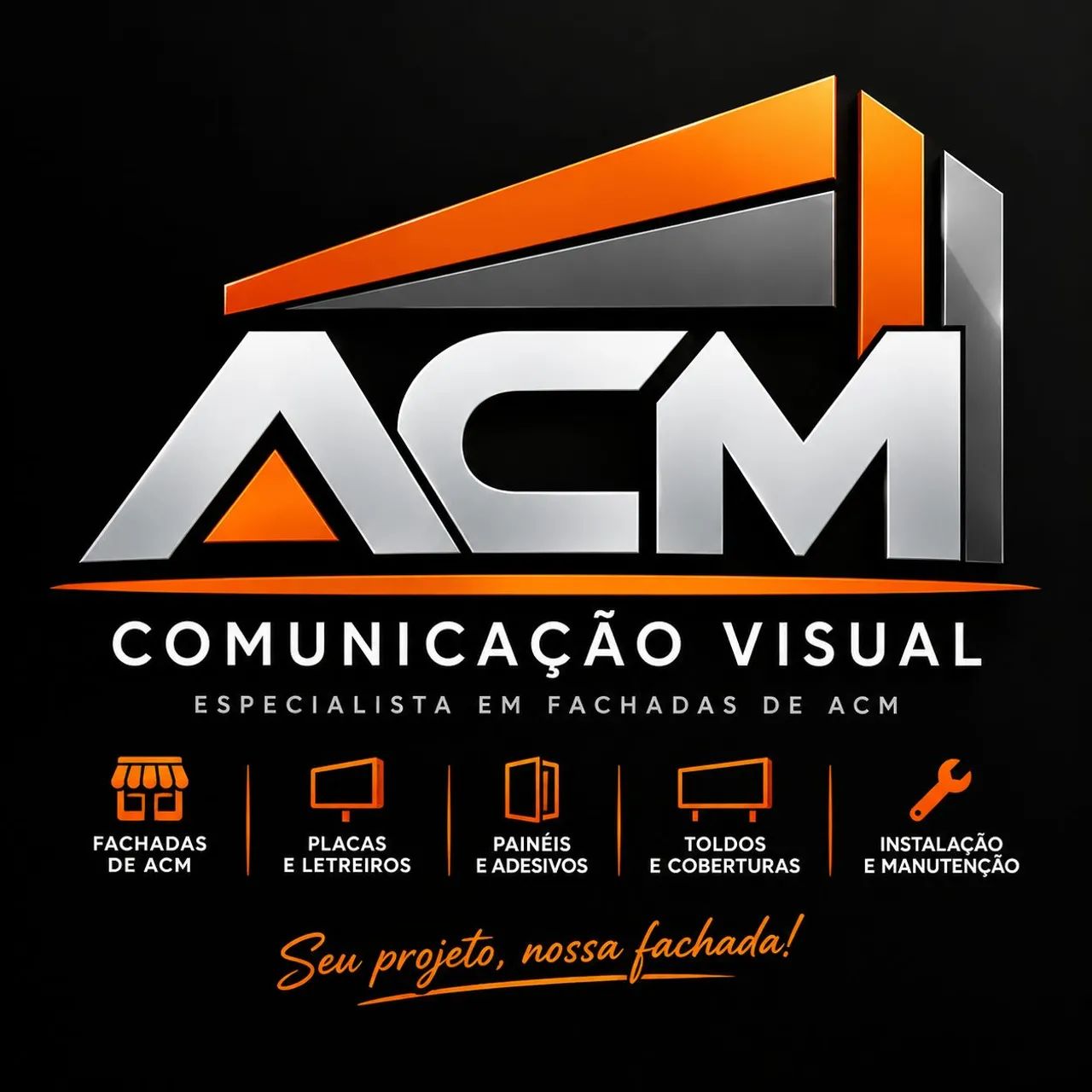 Fachada em Acm!!! Sua marca merece Destak.