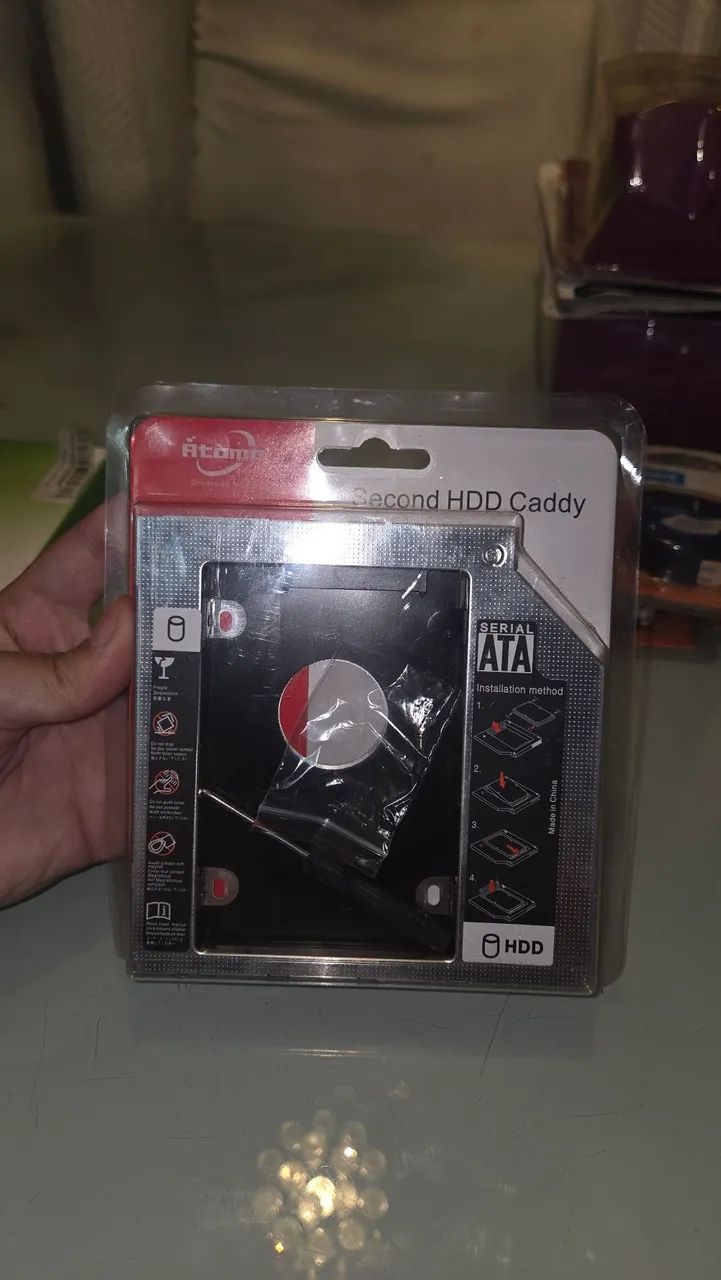 Second HDD Caddy (adaptador de caddy para segundo HD/SSD de notebook) - Foto 2