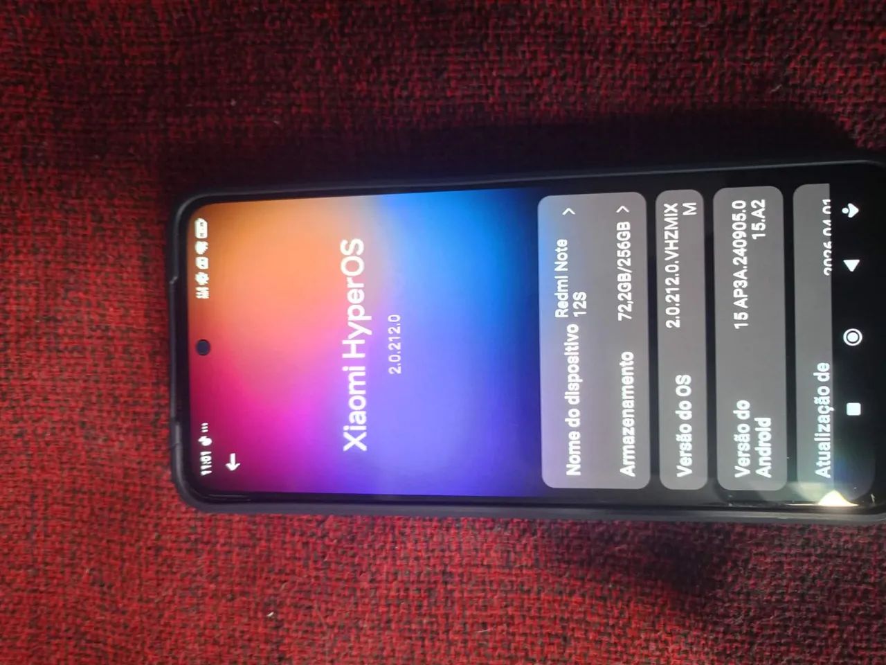 CELULAR XIAMO REDMI NOTE 12S 256 GIGAS 8 DE RAM 