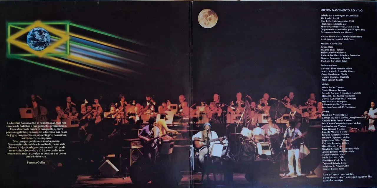 LP/VINIL Milton Nascimento - AO VIVO (1983) - Foto 3