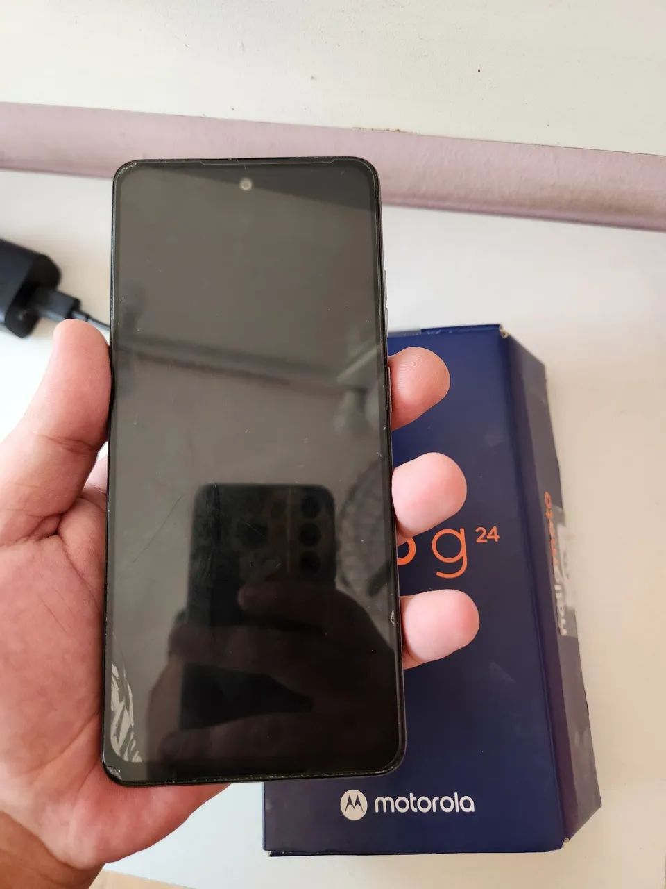 Moto G24 128GB com caixa e carregador original - Foto 5