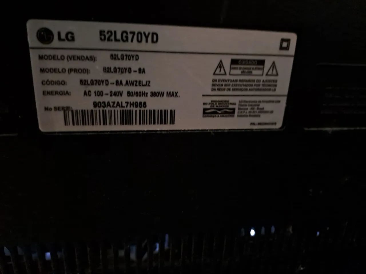 Tv 52 polegadas LG SCARLET LCD OTIMO ESTADO - Foto 4