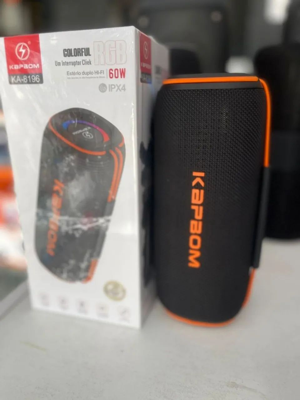 Caixa de som Bluetooth 60w até 8 horas de bateria 