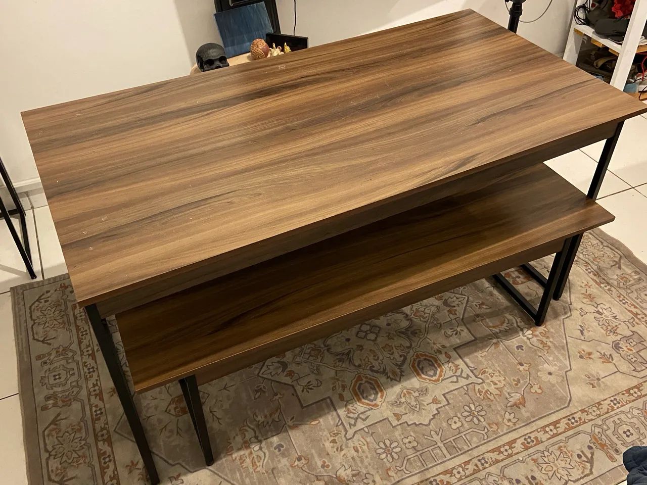 Mesa de jantar com 2 bancos  - Foto 2