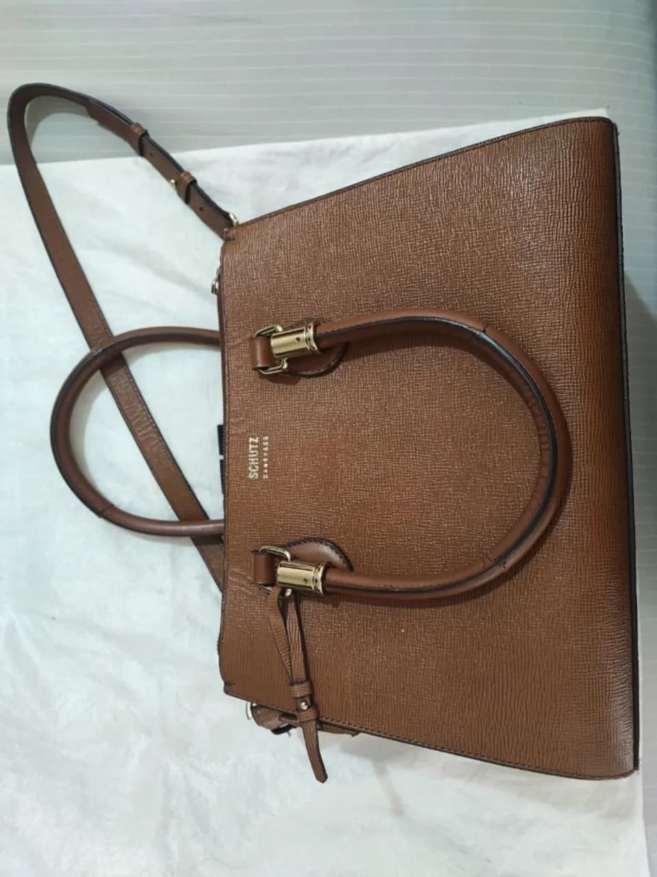 Bolsa Schutz Grande - Marrom - Foto 5