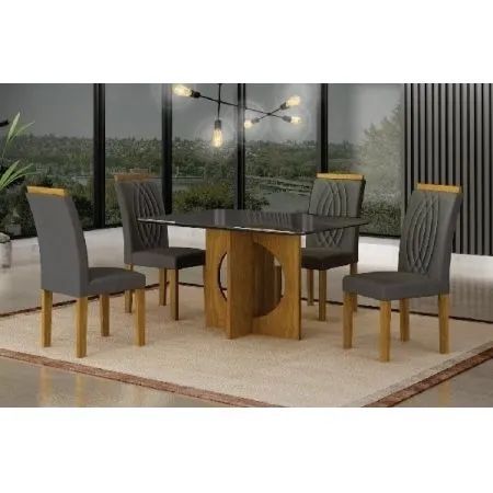 Mesa Lorena 1,20x0,80 c 4 cadeiras 