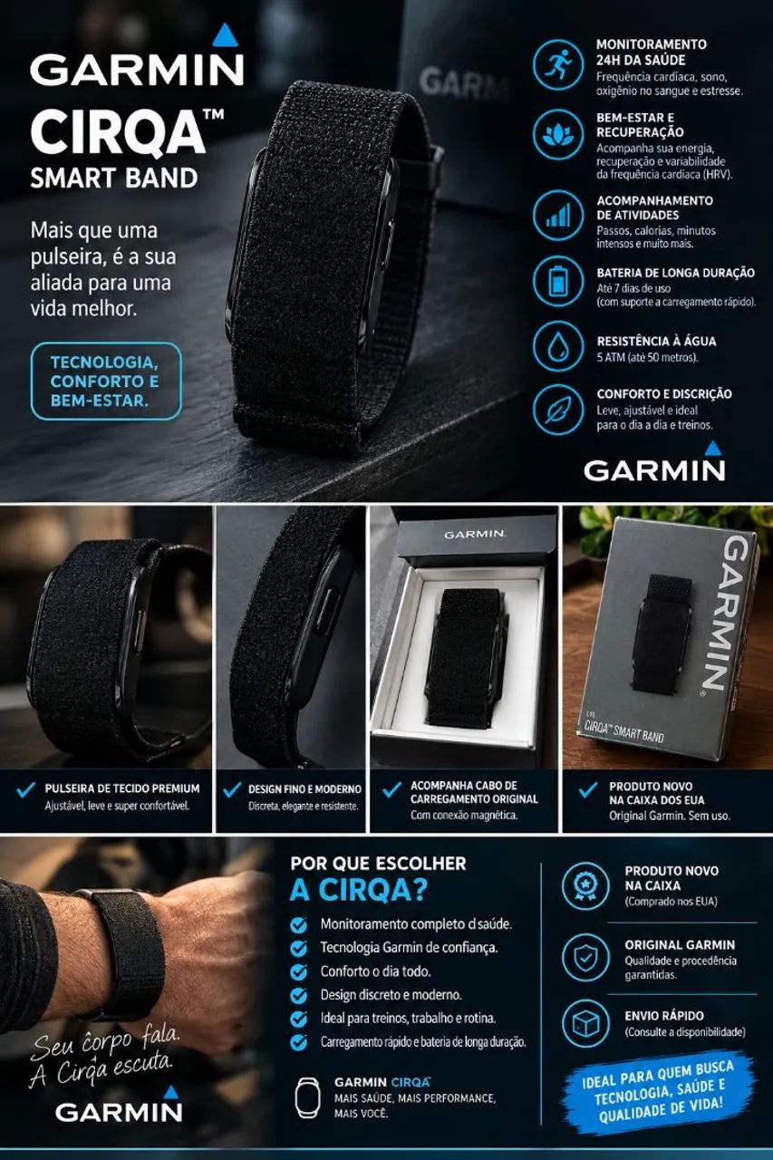 Pulseira Garmin CIRQA