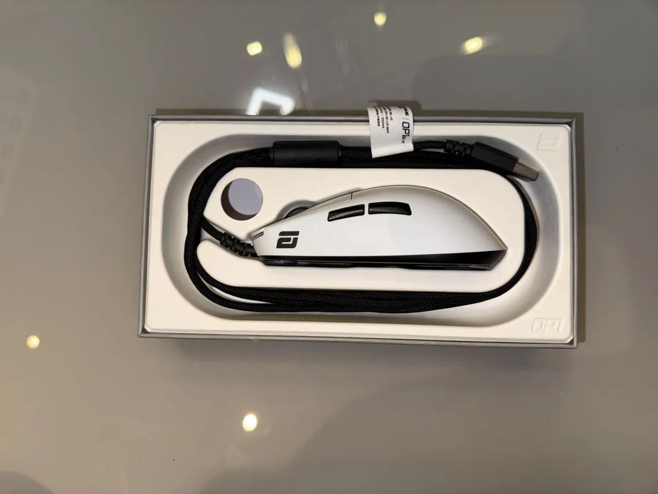 Mouse Endgame Gear OP1 8K V2 Branco - Impecável na Caixa - Foto 4