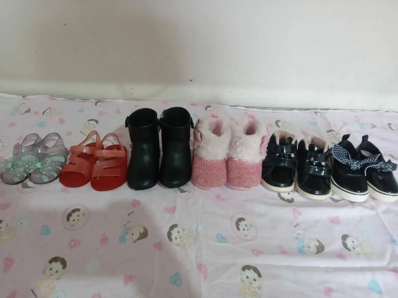 Lote de sapatinhos bebê menina 