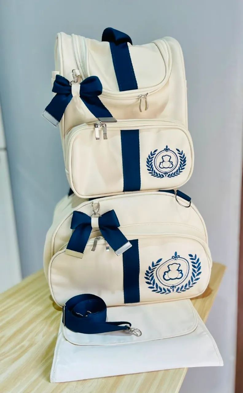 KIT BOLSAS MATERNIDADE DE LUXO 3 PEÇAS  - Foto 3