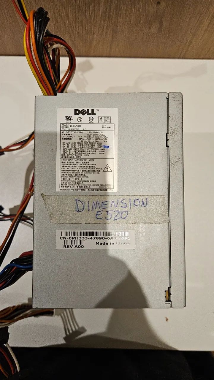 Fonte Dell Dimension E520 305W PH333 H305N-00 com Cabos - Foto 2