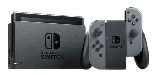 Nintendo Switch Cinza Desbloqueado + Dock e Acessórios