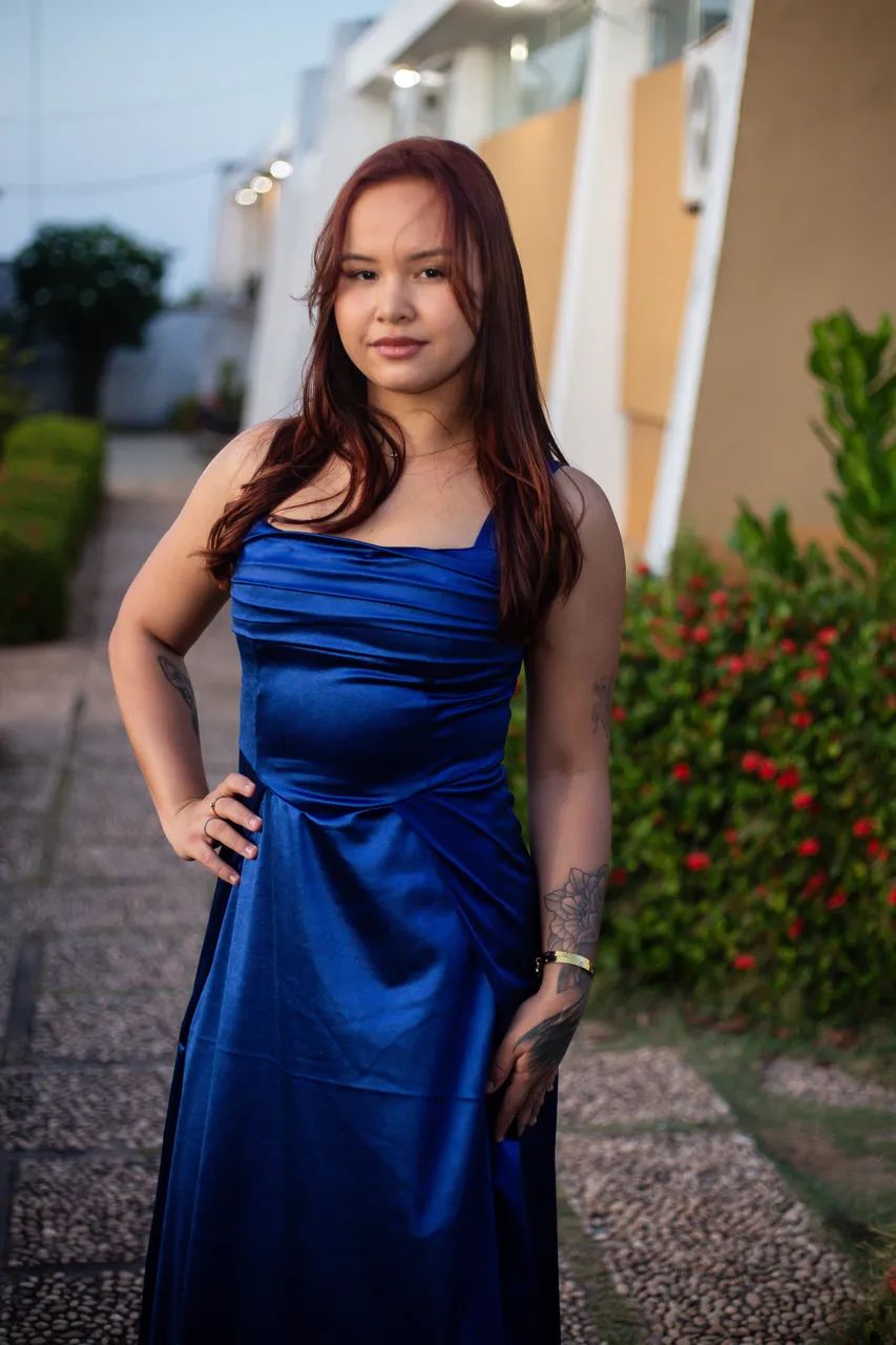 VESTIDO AZUL ROYAL FORMATURA - Foto 3