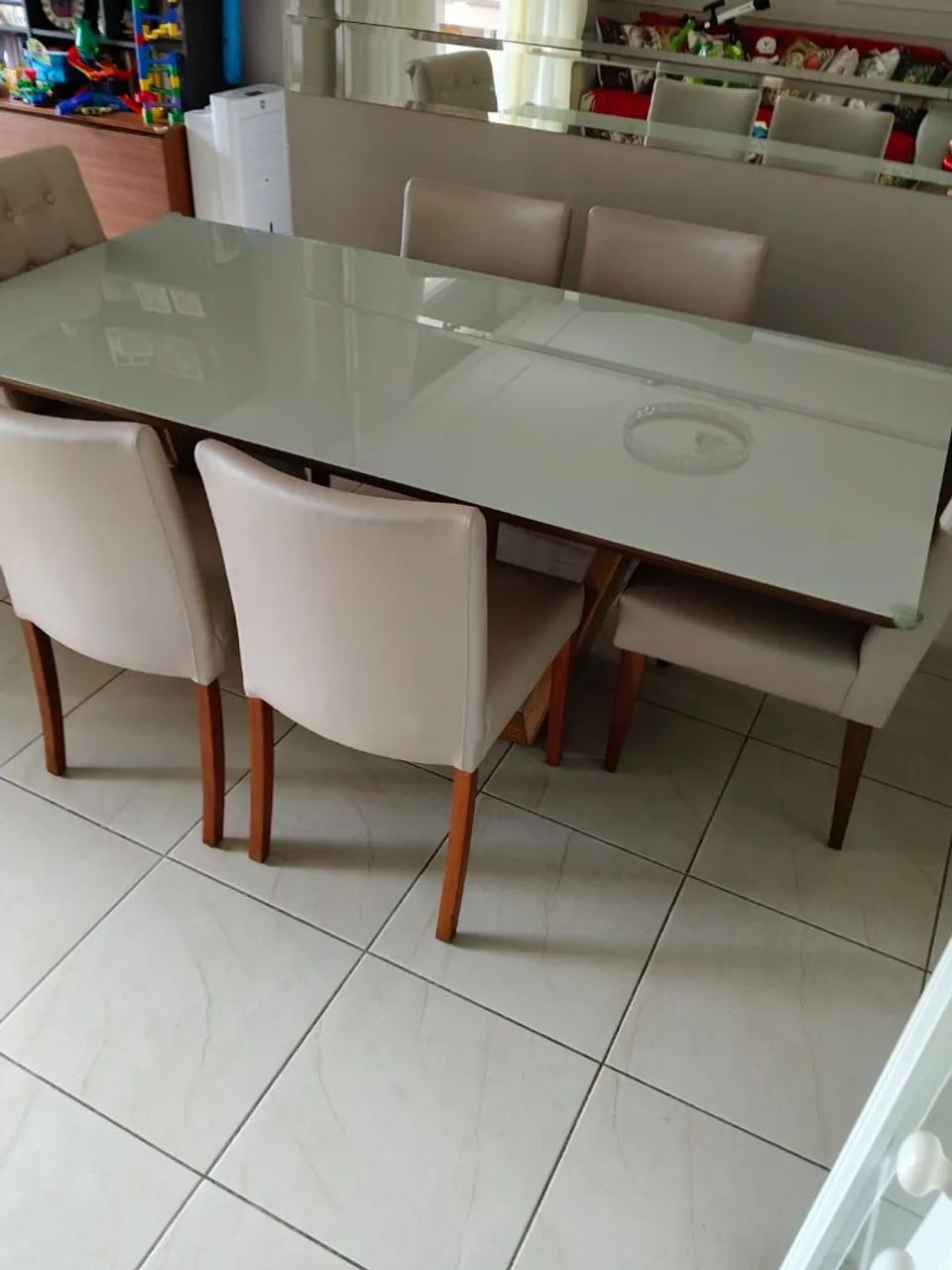 Conjunto de Mesa Luxo 6 Lugares - Foto 3