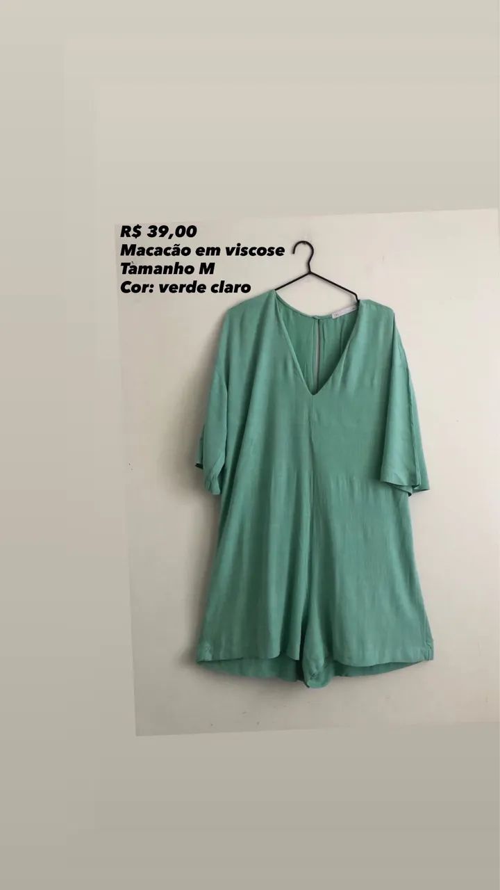 Macacão tamanho M em viscose - Foto 2