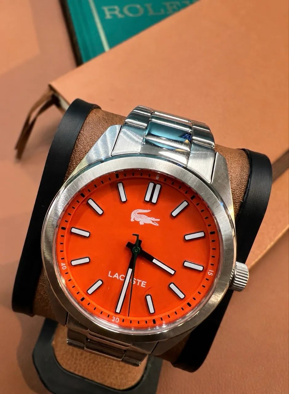 RELÓGIO LACOSTE BOSTON ORANGE - Foto 3