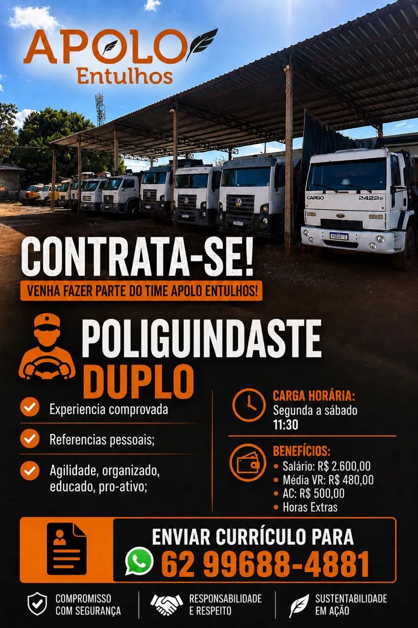 Vaga motorista CNH D