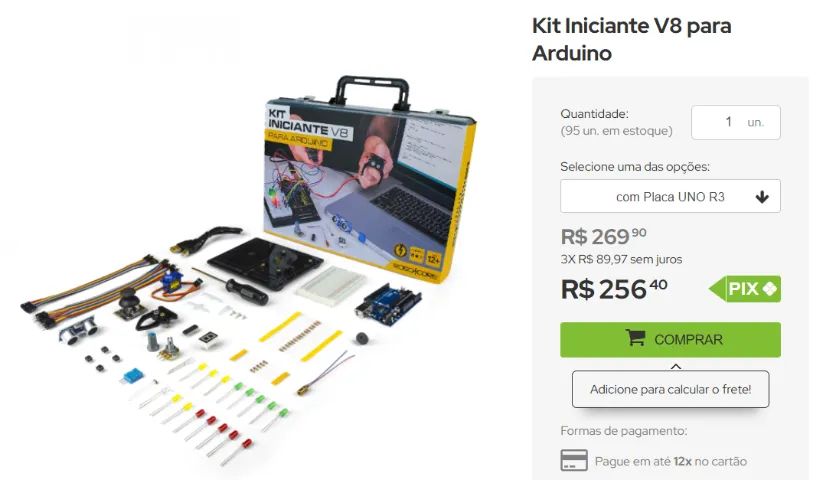 Kit Iniciante V8 para Arduino - Foto 2