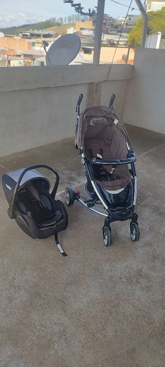 Carrinho de Bebê com Bebê Conforto  - Foto 3