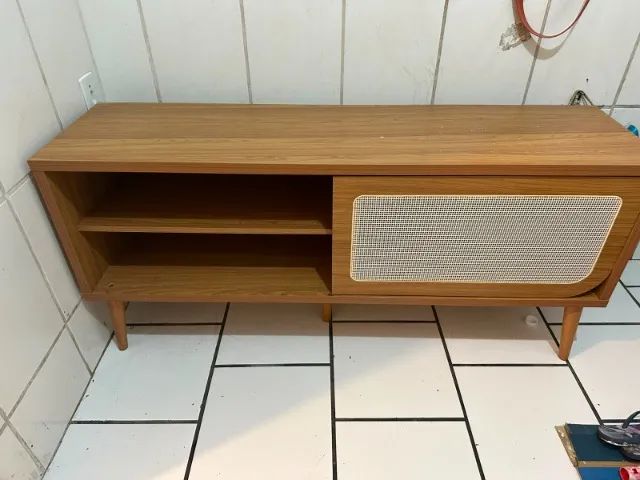 Rack com painel para TV 139cm até 55 polegadas - Freijó - Dalla Costa - Foto 2
