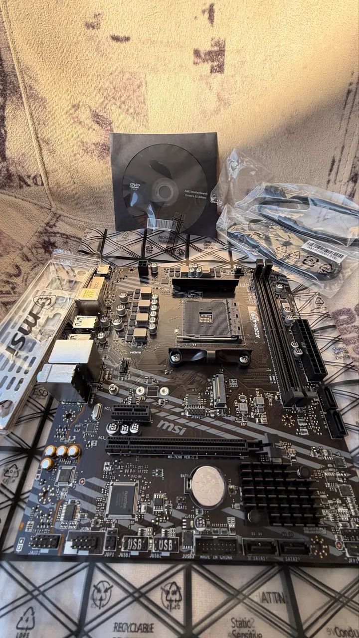 PLACA MÃE MSI A520-A PRO AMD AM4 DDR4 - Foto 3