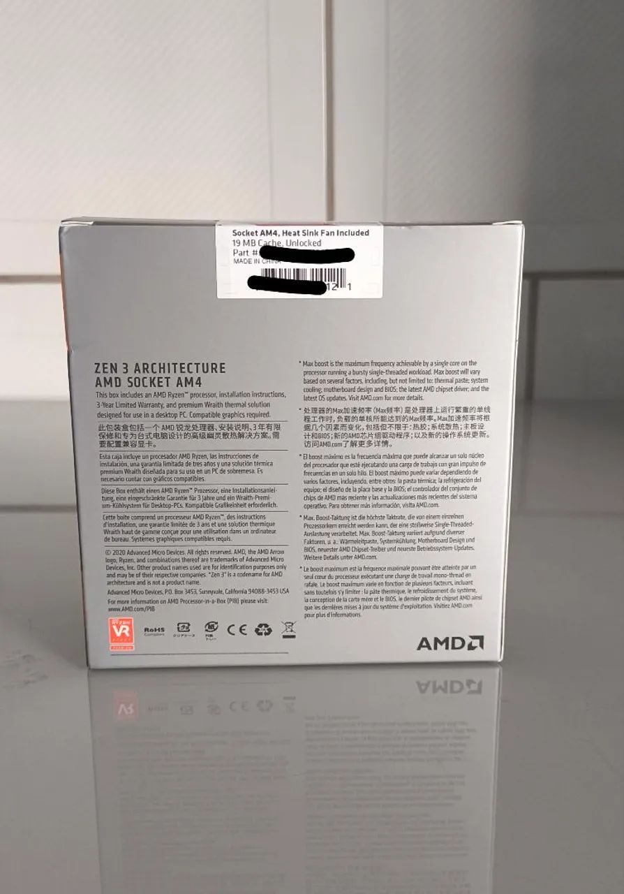 Processador AMD Ryzen 5 5500 6 Core 12 Threads 3.6Gh AM4 Sem Video [Lacrado] - Foto 2