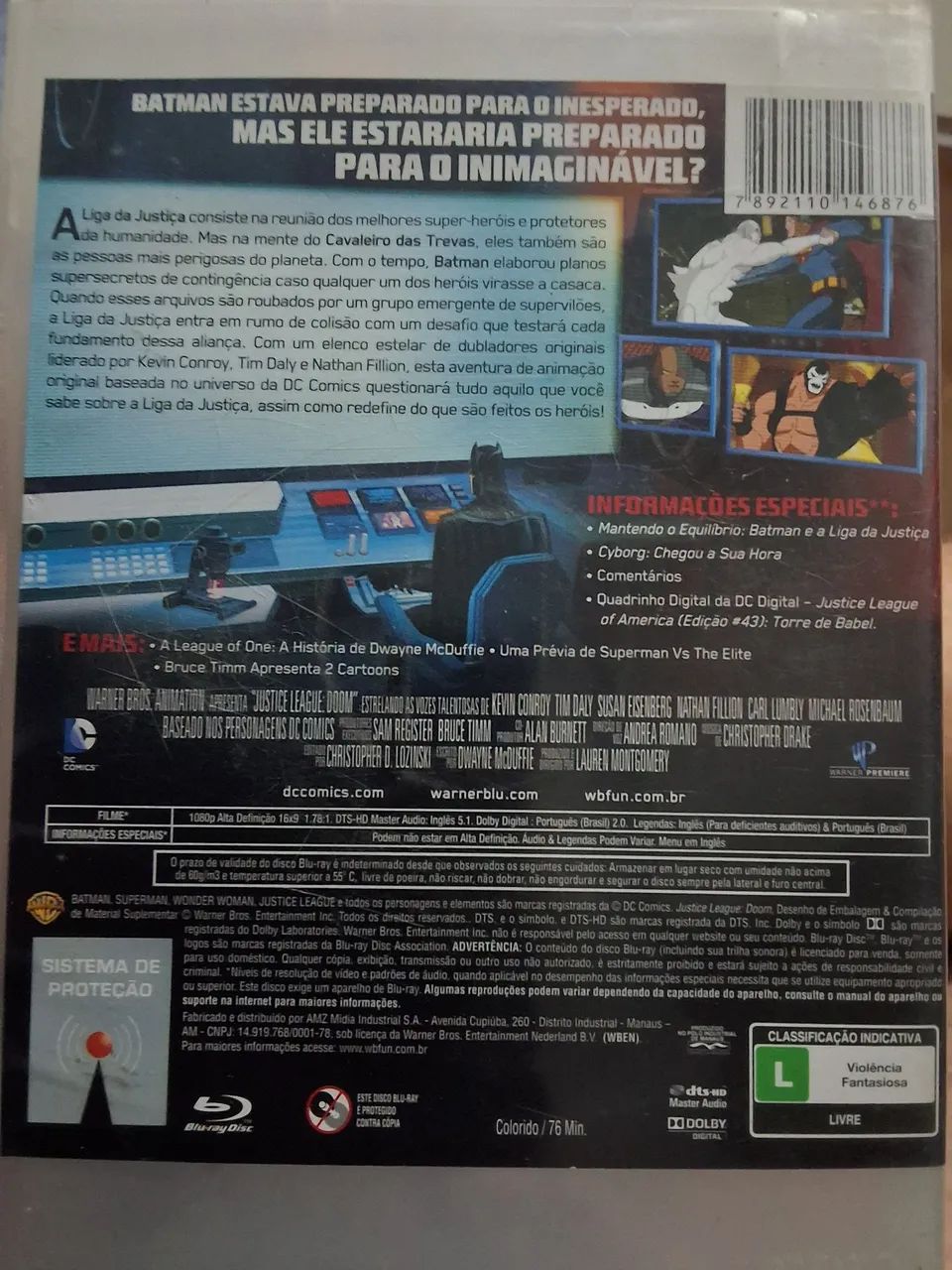 Doom Liga da Justiça a Legião do Mal Filme Original Animado - Foto 2