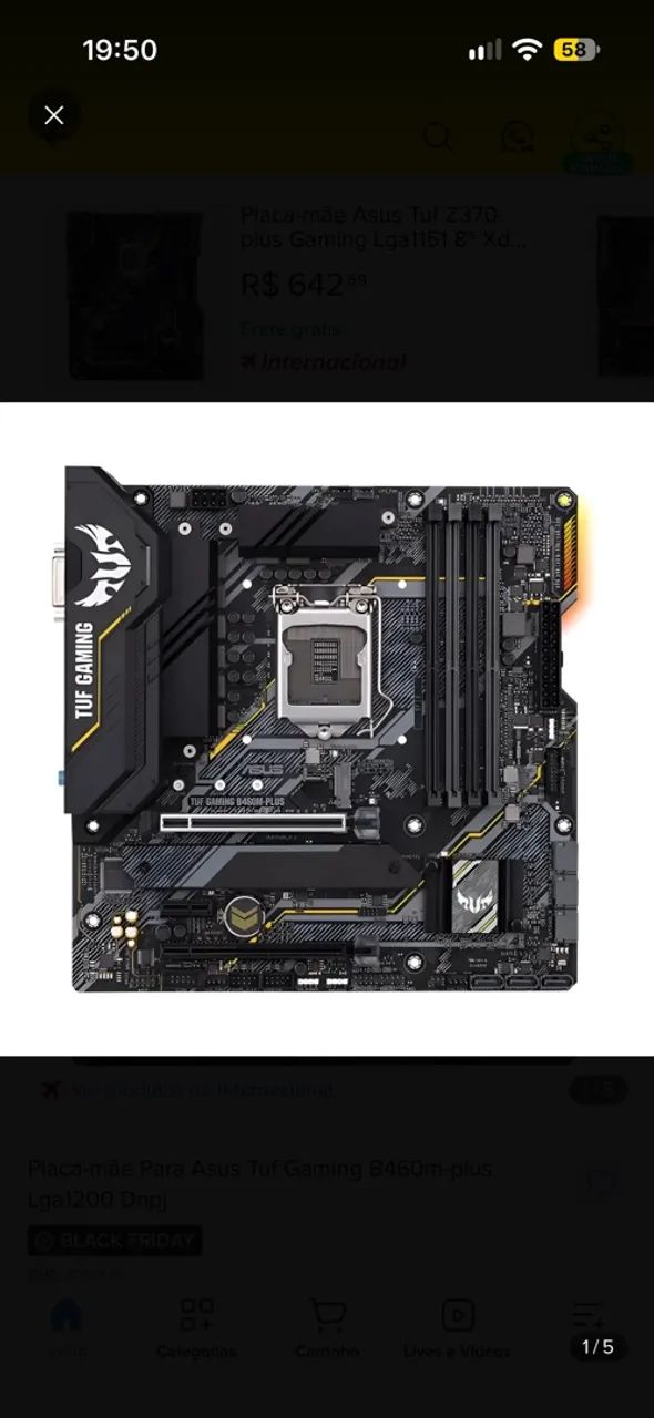 PLACA MÃE ASUS TUF B460M-PLUS - Foto 3