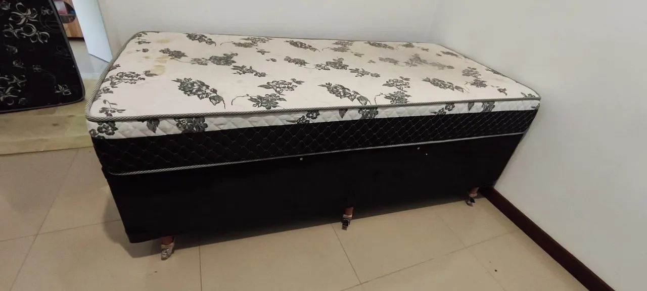 Cama box solteiro baú + colchão - Foto 3