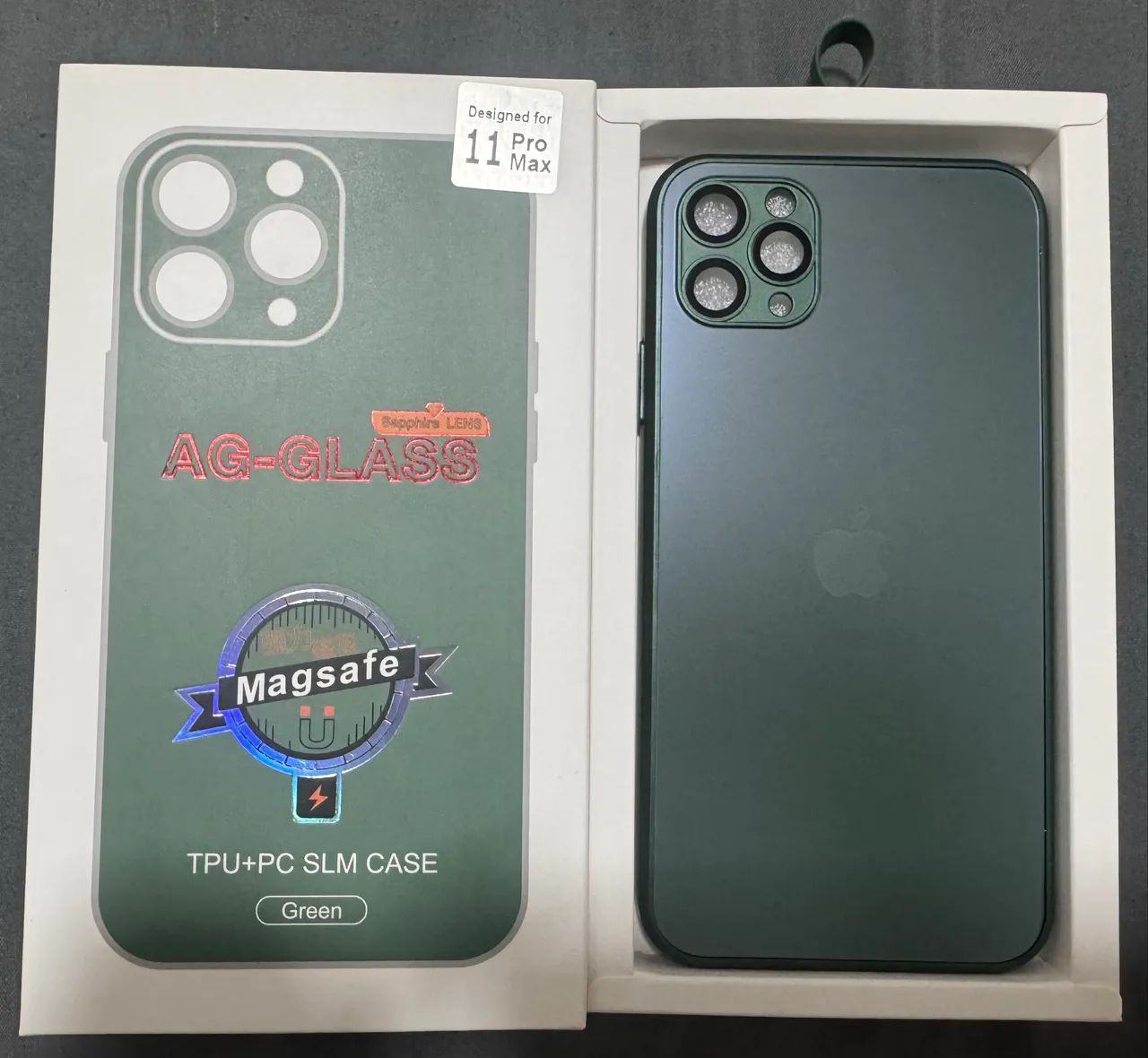 Capinha Ag-glass iPhone Mag 11 Pro, Max Green - Nova na Caixa - Foto 3