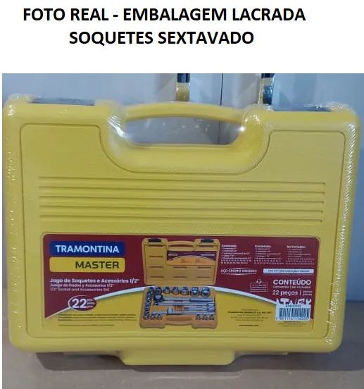 TRAMONTINA - Jogo Soquete Sextavado 8-32mm Encaixe 1/2 - 22 Pc65193312436867121