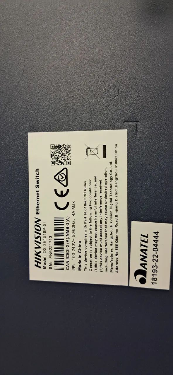  Switch Gigabit Hikvision 18P ? Alimenta Câmeras Direto! - Foto 4