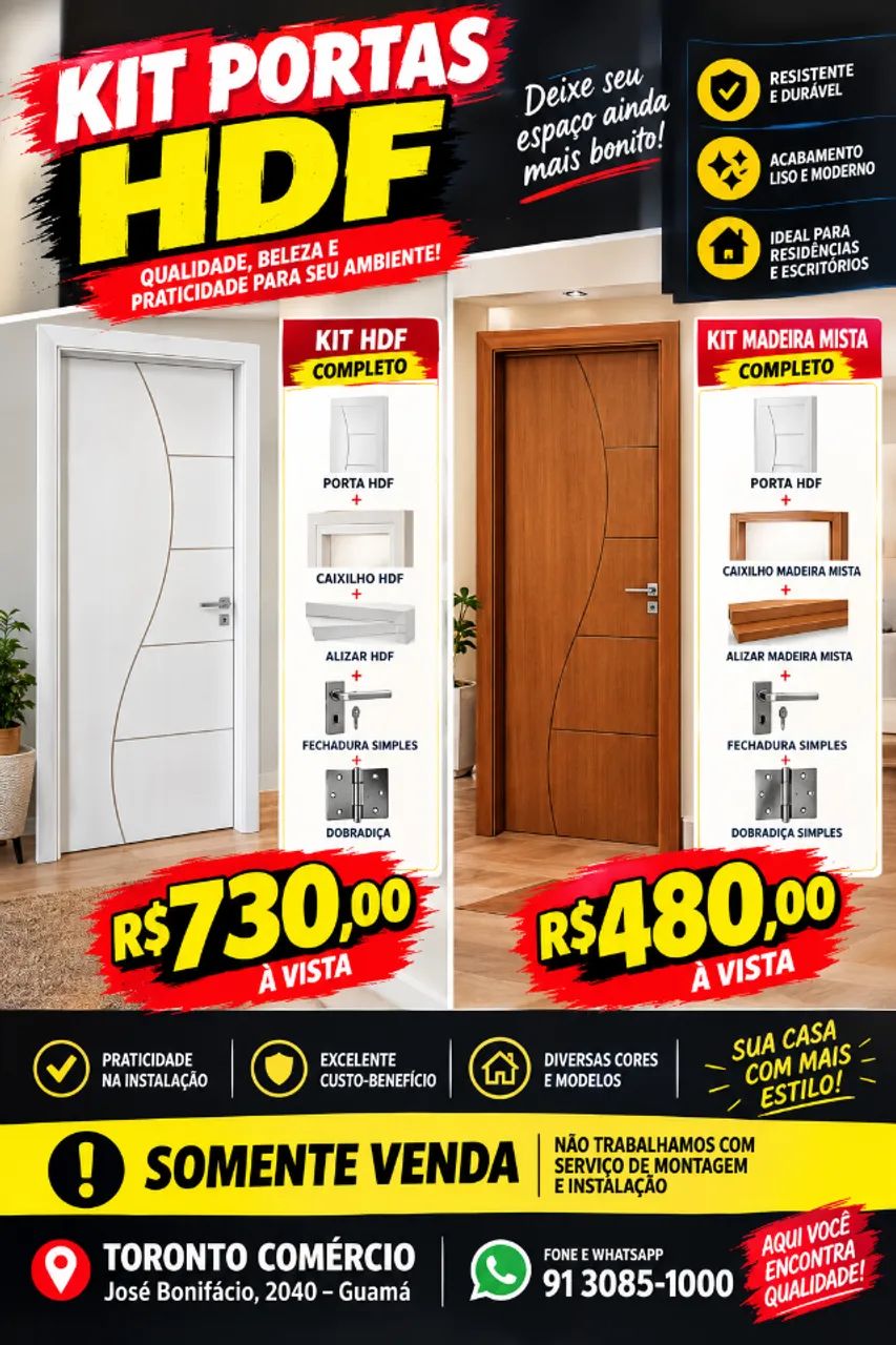 kit portas HDF