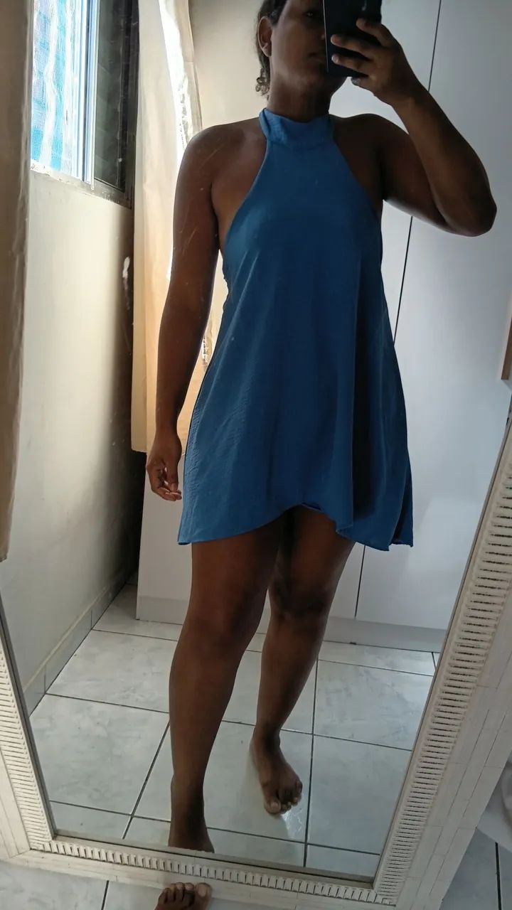 Vestido/macaquinho azul - Foto 2