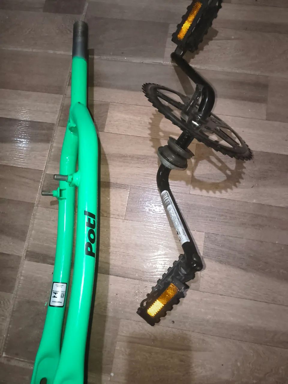 Vendo garfo rígido e pedivela monobloco.  - Foto 2