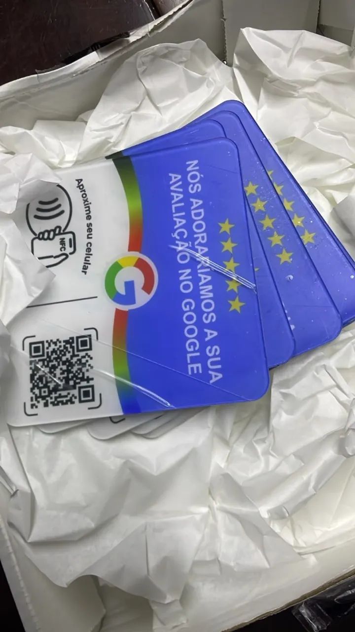 NFC Google Placa Avaliação - Pronta para Uso 