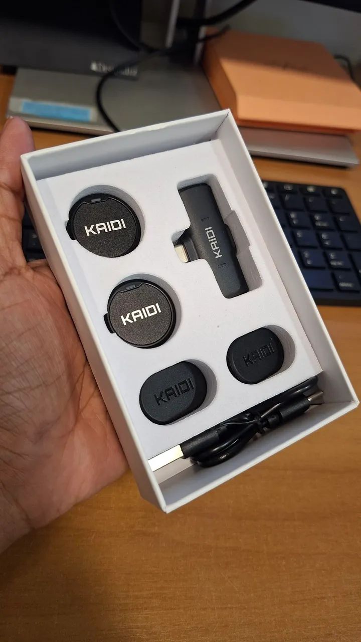 Microfone de Lapela KAIDI sem fio - Foto 2