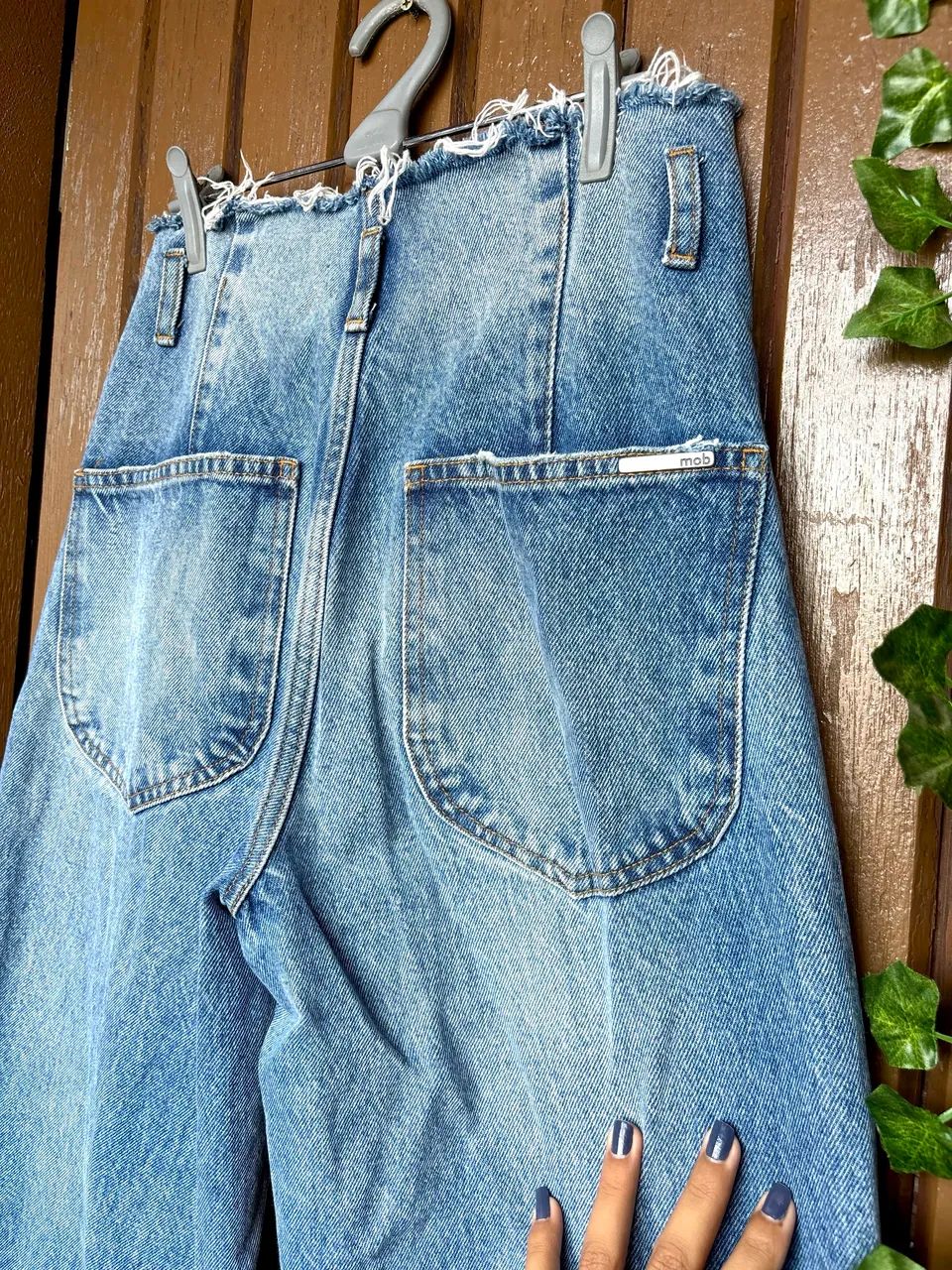 Calça Jeans Feminina MOB - Cintura Alta | 100% Algodão - Foto 3