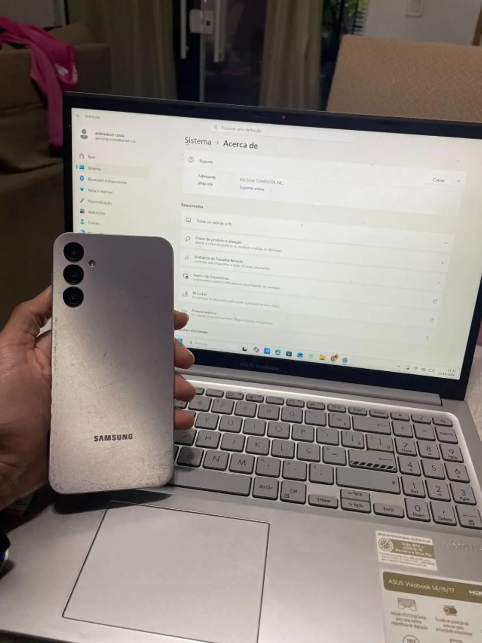? COMBO ASUS VIVOBOOK + SAMSUNG GALAXY A15 ? OPORTUNIDADE! - Foto 2